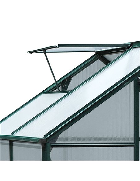 Outsunny Clear Polycarbonate Greenhouse Large Walk-In Green House Garden Plants Grow Galvanized Base Aluminium Frame w/ Slide Do - pic 37631 | FastDaddyshop