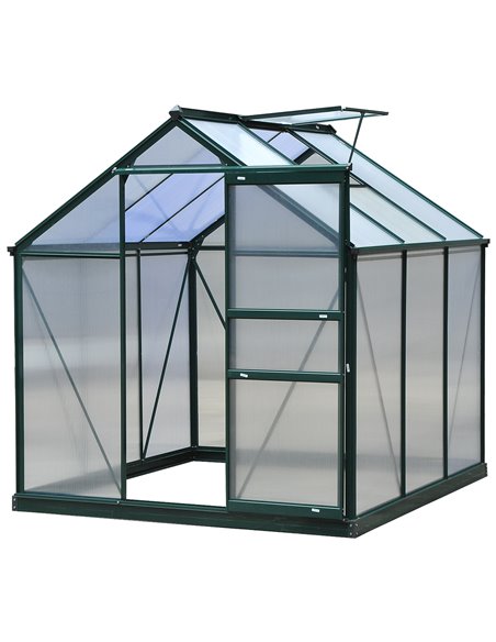 Outsunny Large Walk-In Polycarbonate Garden Greenhouse 845-058 - pic 37632 | FastDaddyshop