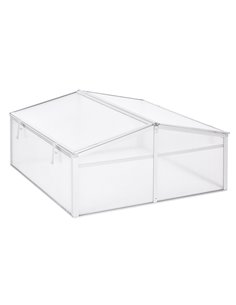 Outsunny Greenhouse Polycarbonate Grow House, Silver 845-082
