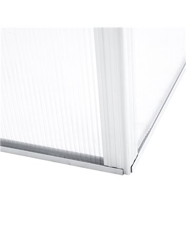 Outsunny Outdoor Greenhouse Polycarbonate Grow House Flower Vegetable Plants Raised Bed Garden Allotment Protector Aluminum Fram