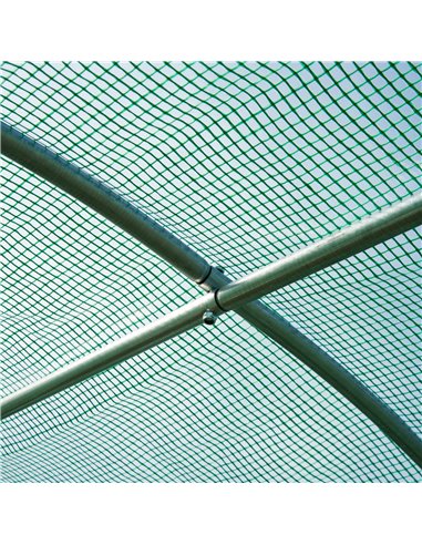 Outsunny 4x2 m Polytunnel Walk-in Greenhouse with Zip Door and Windows-Green 845-145