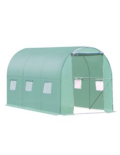 Outsunny Walk in Polytunnel Outdoor Garden Greenhouse with Windows and Door (3 x 2M) 845-146