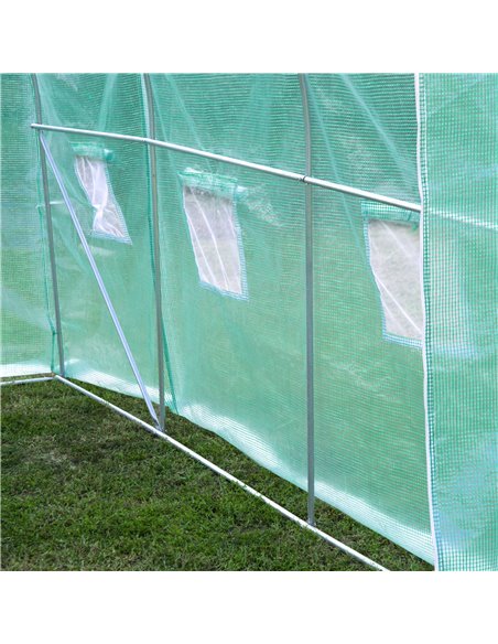 Outsunny Walk in Polytunnel Outdoor Garden Greenhouse with Windows and Door (3 x 2M) 845-146 - pic 37694 | FastDaddyshop