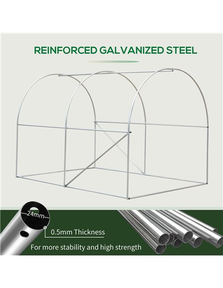Outsunny Walk-in Greenhouse, 3 x 2 M-Green 845-155 - pic 37783 | FastDaddyshop