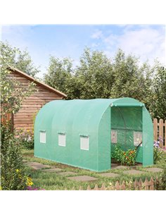 Outsunny 4L x 2W x 2H Polytunnel Greenhouse, Green 845-157 2