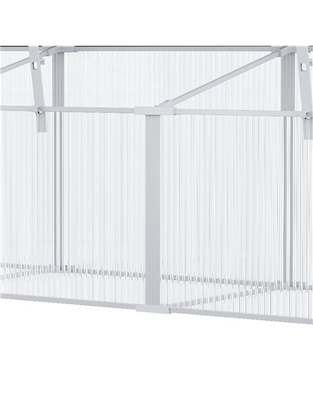Outsunny Outdoor Greenhouse Polycarbonate Grow House Flower Vegetable Plants Raised Bed Garden Aluminium Cold Frame 180 x 51 x 5 - pic 37809 | FastDaddyshop
