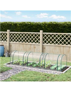 Outsunny Steel Frame Portable Small Greenhouse, Dark Green 845-234V01 2