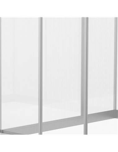 Outsunny 6x6ft Clear Polycarbonate Greenhouse Aluminium Frame Large Walk-In Garden Plants Grow 845-243
