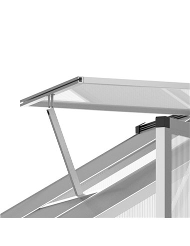 Outsunny 6x6ft Clear Polycarbonate Greenhouse Aluminium Frame Large Walk-In Garden Plants Grow 845-243