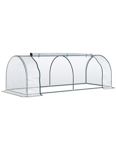 Outsunny Tunnel Greenhouse, Transparent, 250 x 100 x 80cm 845-305