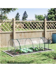 Outsunny Tunnel Greenhouse, Transparent, 250 x 100 x 80cm 845-305 2