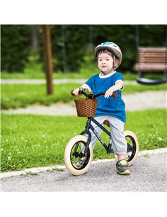 HOMCOM Balance Bike for Kids Toddler No Pedal Bikes Training Bicycle for 3-6 Year Old Boys Girls Blue