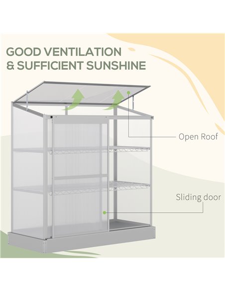 Outsunny 3-Tier Garden Mini Greenhouse 129.5 x 58 x 140 cm, 845-329 - pic 37915 | FastDaddyshop