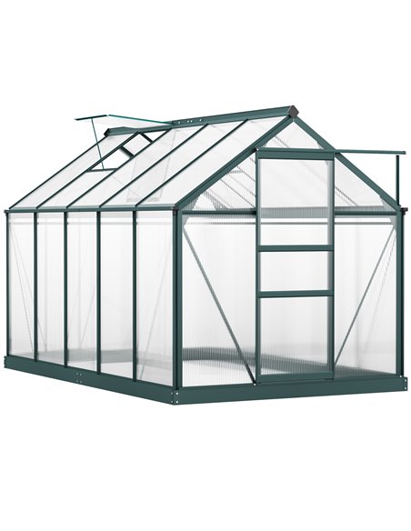 Outsunny Aluminium Frame Large Walk-In Greenhouse (10ft x 6ft) 845-059V01 - pic 37938 | FastDaddyshop