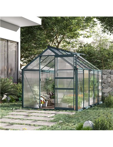 Outsunny Aluminium Frame Large Walk-In Greenhouse (10ft x 6ft) 845-059V01