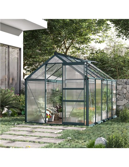 Outsunny Aluminium Frame Large Walk-In Greenhouse (10ft x 6ft) 845-059V01 - pic 37939 | FastDaddyshop