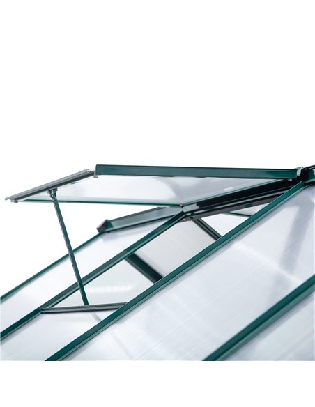 Outsunny Aluminium Frame Greenhouse Large Walk-In Greenhouse Garden Plants Grow Galvanized Base w/ Slide Door (10ft x 6ft) 845-0 - pic 37946 | FastDaddyshop
