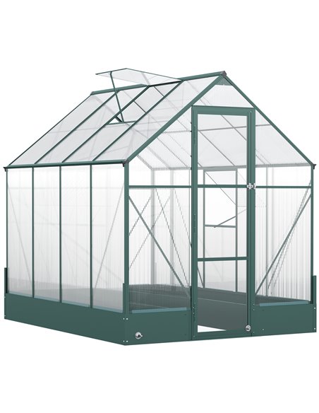 Outsunny 6 x 8ft Garden Walk-in Polycarbonate Greenhouse 845-421V02 - pic 37992 | FastDaddyshop