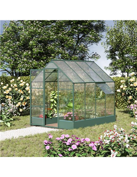 Outsunny 6 x 8ft Garden Walk-in Polycarbonate Greenhouse 845-421V02 - pic 37993 | FastDaddyshop
