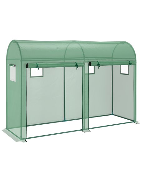 Outsunny Garden Plant Tomato Growth Greenhouse, Green, 3L x 1W x 2H (m) 845-416 - pic 38001 | FastDaddyshop