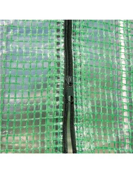 Outsunny Garden Plant Tomato Growth Greenhouse W/ Double Doors & 4 Windows  PE Cover Steel Frame Green, 3L x 1W x 2H (m) 845-416 - pic 38008 | FastDaddyshop