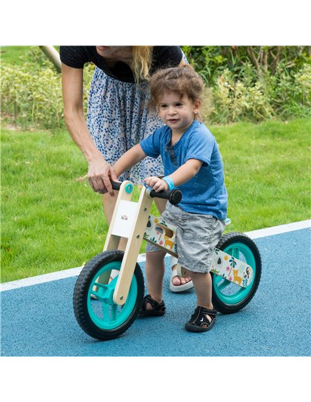 Homcom 12" Wooden Kids Balance Bike White - pic 3807 | FastDaddyshop