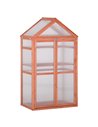 Outsunny 3-Tier Wooden Cold Frame Polycarbonate Greenhouse, Orange 845-370