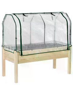 Outsunny Outdoor Elevated Wood Planter Box, Nature Wood Color 845-364