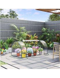 Outsunny Tunnel Greenhouse Green Grow House, Transparent 845-305V02 2