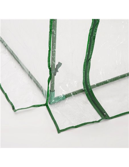 Outsunny Tunnel Greenhouse Green Grow House for Garden Outdoor, Steel Frame, PE Cover, Transparent, 200 x 100 x 80cm 845-305V02 - pic 38160 | FastDaddyshop