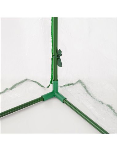 Outsunny Tunnel Greenhouse Green Grow House for Garden Outdoor, Steel Frame, PE Cover, Transparent, 200 x 100 x 80cm 845-305V02
