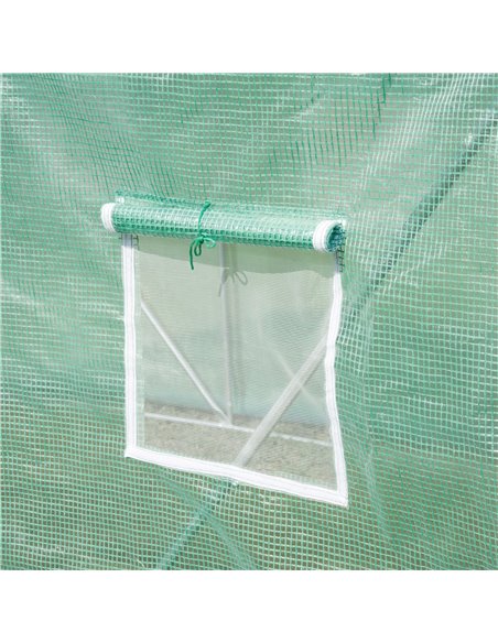 Outsunny 6 x 3 m Large Walk-In Polytunnel Greenhouse, Green 845-145V01 - pic 38171 | FastDaddyshop