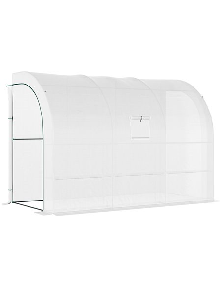 Outsunny Outdoor Walk-In Greenhouse, Plant Nursery, White 845-302V01 - pic 38199 | FastDaddyshop