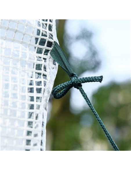 Outsunny Outdoor Walk-In Lean to Wall Greenhouse, White 845-304V03WT - pic 38215 | FastDaddyshop