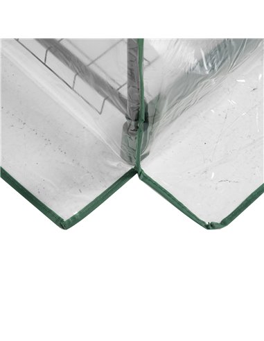 Outsunny 5 Tier Greenhouse Outdoor Flower Stand PVC Cover Portable Shed Metal Frame Transparent 69 x 49 x 193cm 845-383V01
