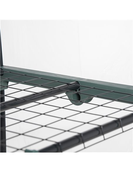 Outsunny 5 Tier Greenhouse Outdoor Flower Stand PVC Cover Portable Shed Metal Frame Transparent 69 x 49 x 193cm 845-383V01 - pic 38224 | FastDaddyshop