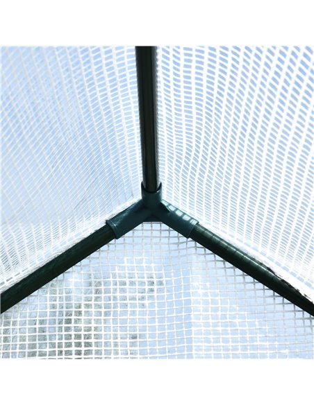 Outsunny Walk in Garden Greenhouse with Shelves Polytunnel Steeple Grow House 186L x 120W 190Hcm White 845-306V01 - pic 38232 | FastDaddyshop