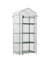 Outsunny 4 Tier Mini Greenhouse, Portable Green House, White 845-228V02WT