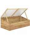 Outsunny Wooden Cold Frame Polycarbonate Greenhouse, Natural 845-538ND