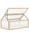 Outsunny Wooden Cold Frame Polycarbonate Greenhouse, Natural 845-671ND