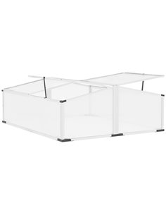 Outsunny Cold Frame Polycarbonate Greenhouse, Silver 845-537SR