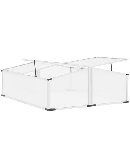 Outsunny Cold Frame Polycarbonate Greenhouse, Silver 845-537SR - pic 38298 | FastDaddyshop