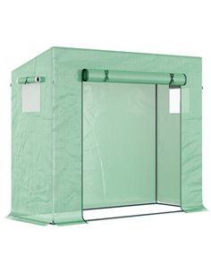 Outsunny Garden Greenhouse with PE Plant Cover, Green 845-144V01