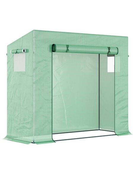 Outsunny Garden Greenhouse with PE Plant Cover, Green 845-144V01 - pic 38307 | FastDaddyshop