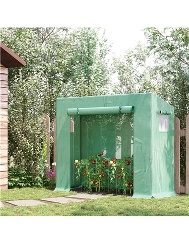 Outsunny Garden Greenhouse with PE Plant Cover, Green 845-144V01