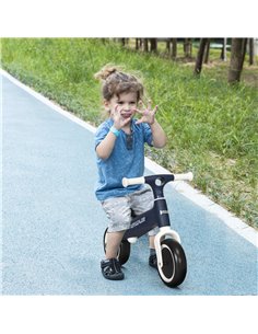 AIYAPLAY Balance Bike with Adjustable Seat for 1.5 - 3 Years Old - Blue