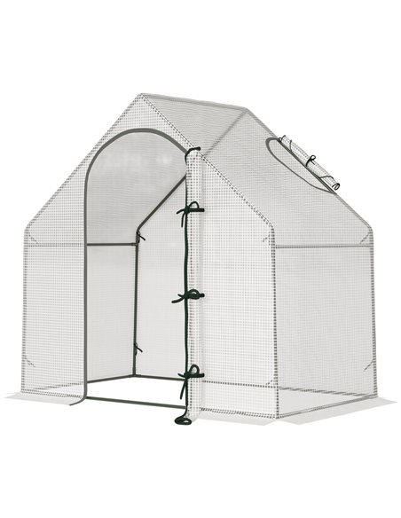 Outsunny Grow House Walk-In Greenhouse, White 845-501 - pic 38334 | FastDaddyshop