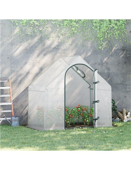 Outsunny Grow House Walk-In Greenhouse, White 845-501 - pic 38335 | FastDaddyshop