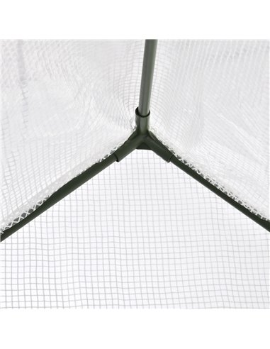 Outsunny Walk-In Greenhouse Vegetable Plant herb Garden Grow House w/ Window Roll-Up Door Steel Frame All-Year Portable, 180 x 1