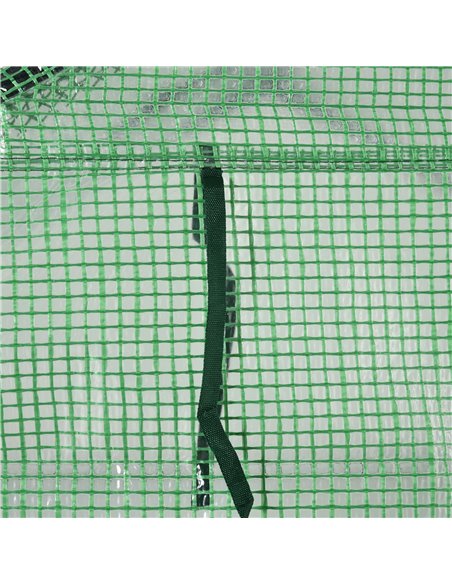 Outsunny Lean to Greenhouses with Shelves Polytunnel Steeple Green house Grow House Removable Cover 143x138x190cm, Green 845-510 - pic 38386 | FastDaddyshop